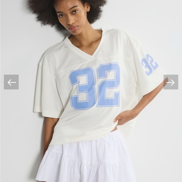 Aritzia TNA Court Mesh Jersey Top - Picture 10 of 11